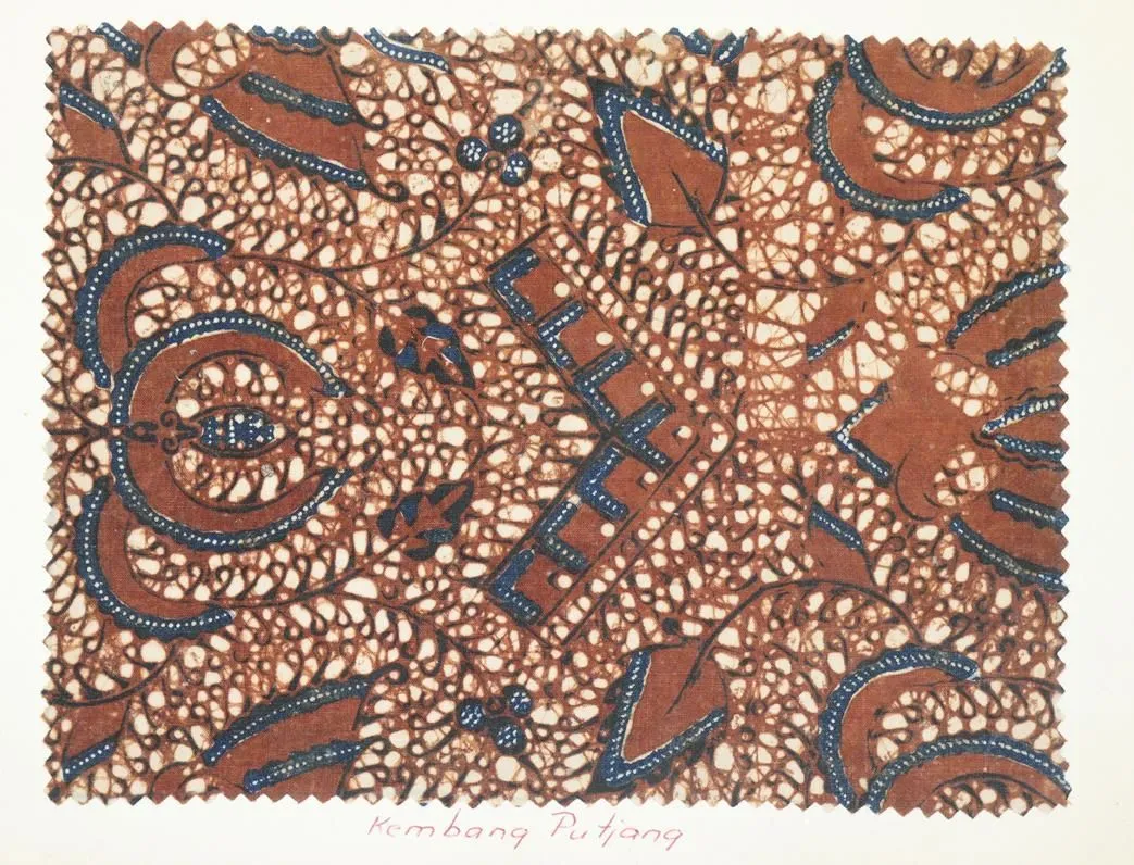 Batik-Stoffmusterbuch. – Индонезия, вероятно 1970-е годы