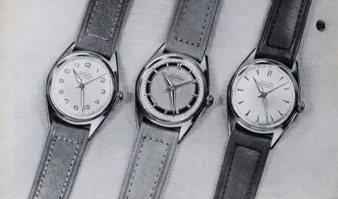 Junghans. – Collection de 52 prospectus montres Junghans, Schramberg années 1950 et 1960