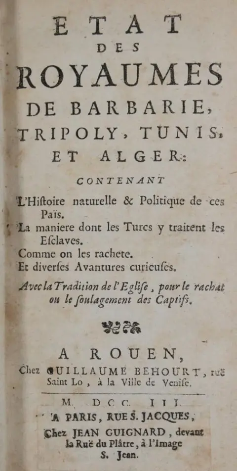 (La Faye,J.B.de). – Etat des royaumes de barbarie, Tripoly, Tunis et Algier