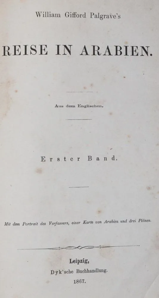 Palgrave,W.G. – Podróż po Arabii