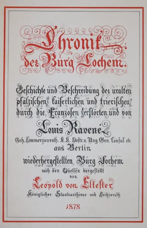 Eltester,L.v. – Chronik der Burg Cochem