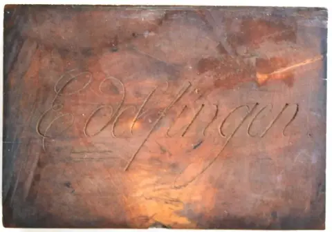 Edelfingen. – Bois d'impression original pour l'ouvrage : Heunisch,A.J.V