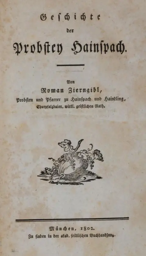 Zierngibl,R. – Geschichte der Probstey Hainspach