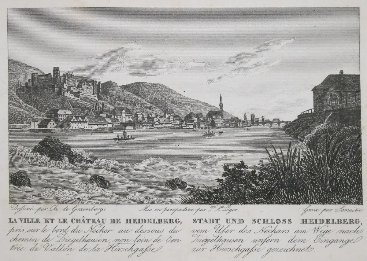 Graimberg,K.v. – "Sammlung Heidelberg Ansichten" (Rückentitel)