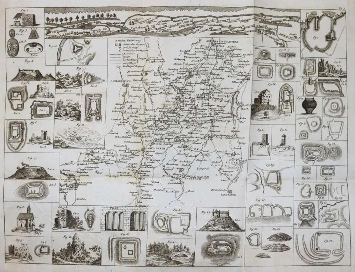 Raiser,(J.N.)v. – Voyage antiquaire d'Augusta à Viaca; avec excursions à Venaxomodurum et Coelio-Monte