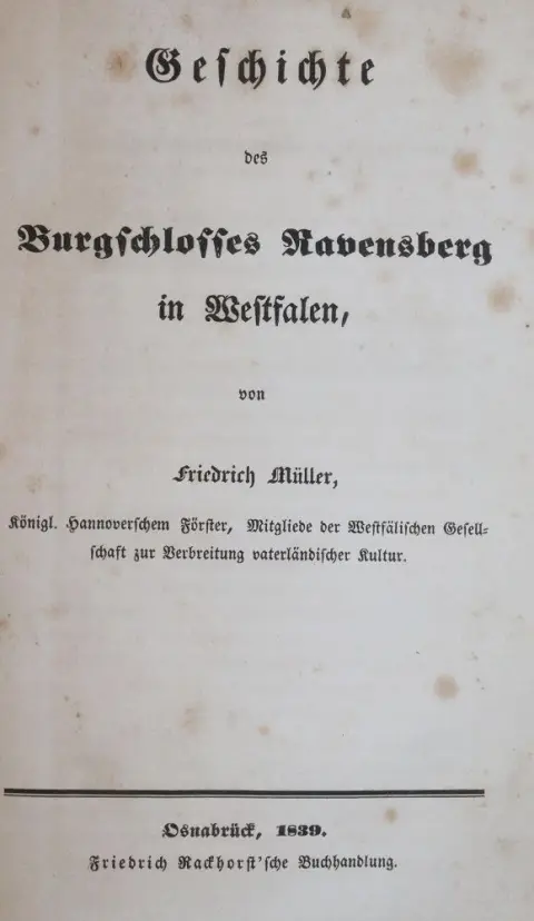 Müller,F. – История замка Равенсберг в Вестфалии
