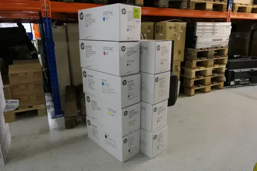 9x HP LaserJet tonerpatronen