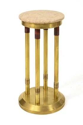 Table d'appoint ronde Art déco