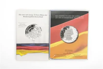 6 + 1 commemorative coins for German Unity