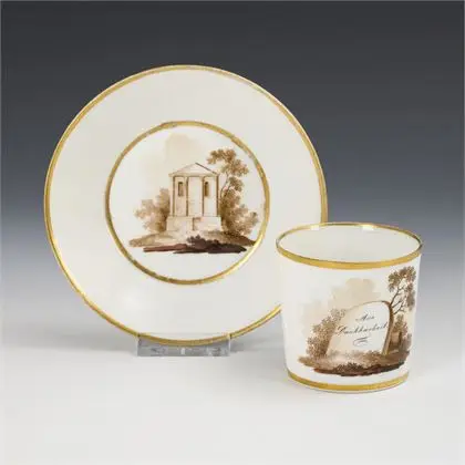 Tasse d'amitié Biedermeier. Gotha