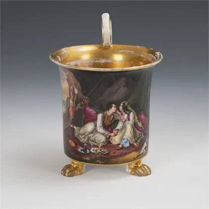 Tasse à image : couple oriental. Gotha