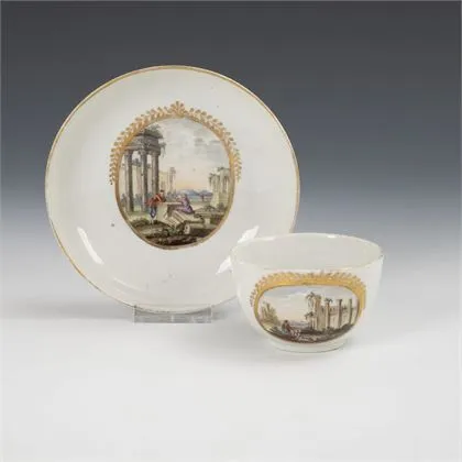Cup with landscape painting