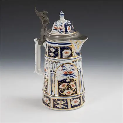 Cruche à vin décor Imari. Rauenstein