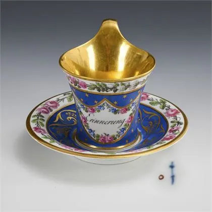 Tasse d'amitié Biedermeier. KPM Berlin