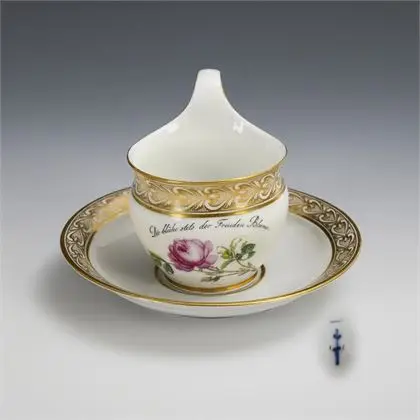 Tasse d'amitié Biedermeier. KPM Berlin