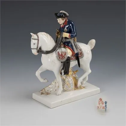 Frédéric II à cheval. KPM Berlin