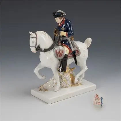 Frédéric II à cheval. KPM Berlin