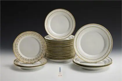 3 + 17 + 3 assiettes "Kurländer Muster", KPM Berlin
