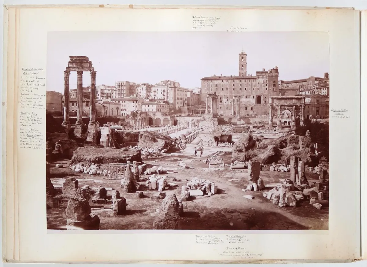 Roma und Scultura Antica. – (Deckentitel)