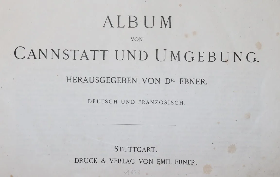 Ebner,(E.). – Album von Cannstatt und Umgebung