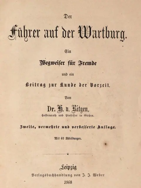 Ritgen,H.v. – Der Führer auf der Wartburg. 2nd enl. and rev. ed.