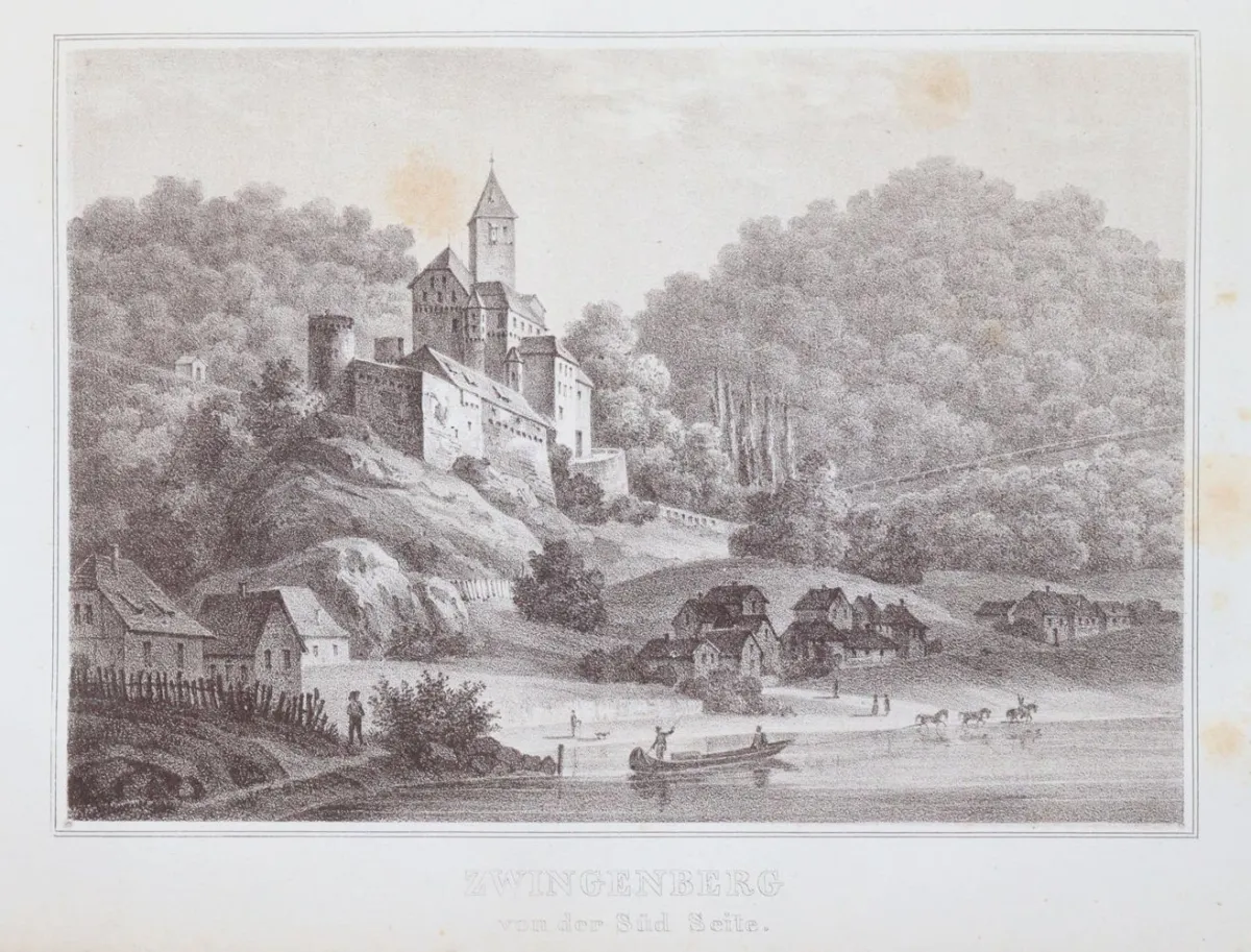 (Krieg von Hochfelden,G.H.). – Die Veste Zwingenberg am Neckar