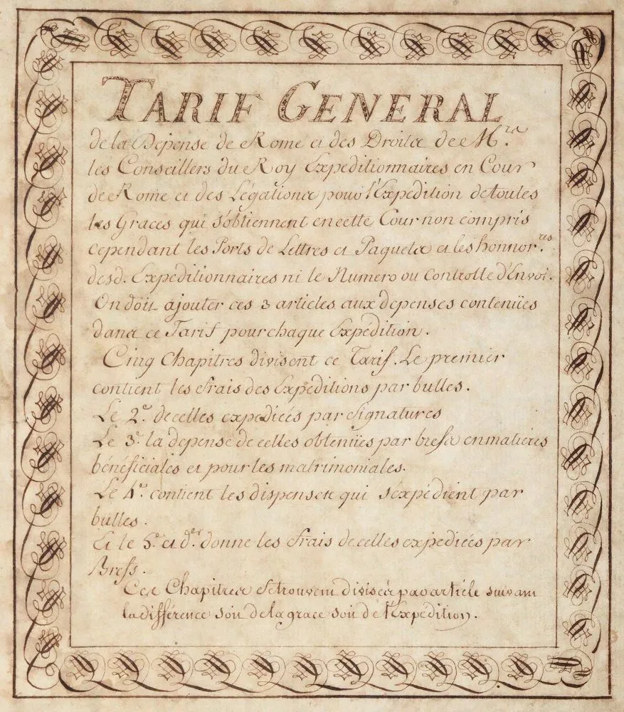 Tarif General. – Franz