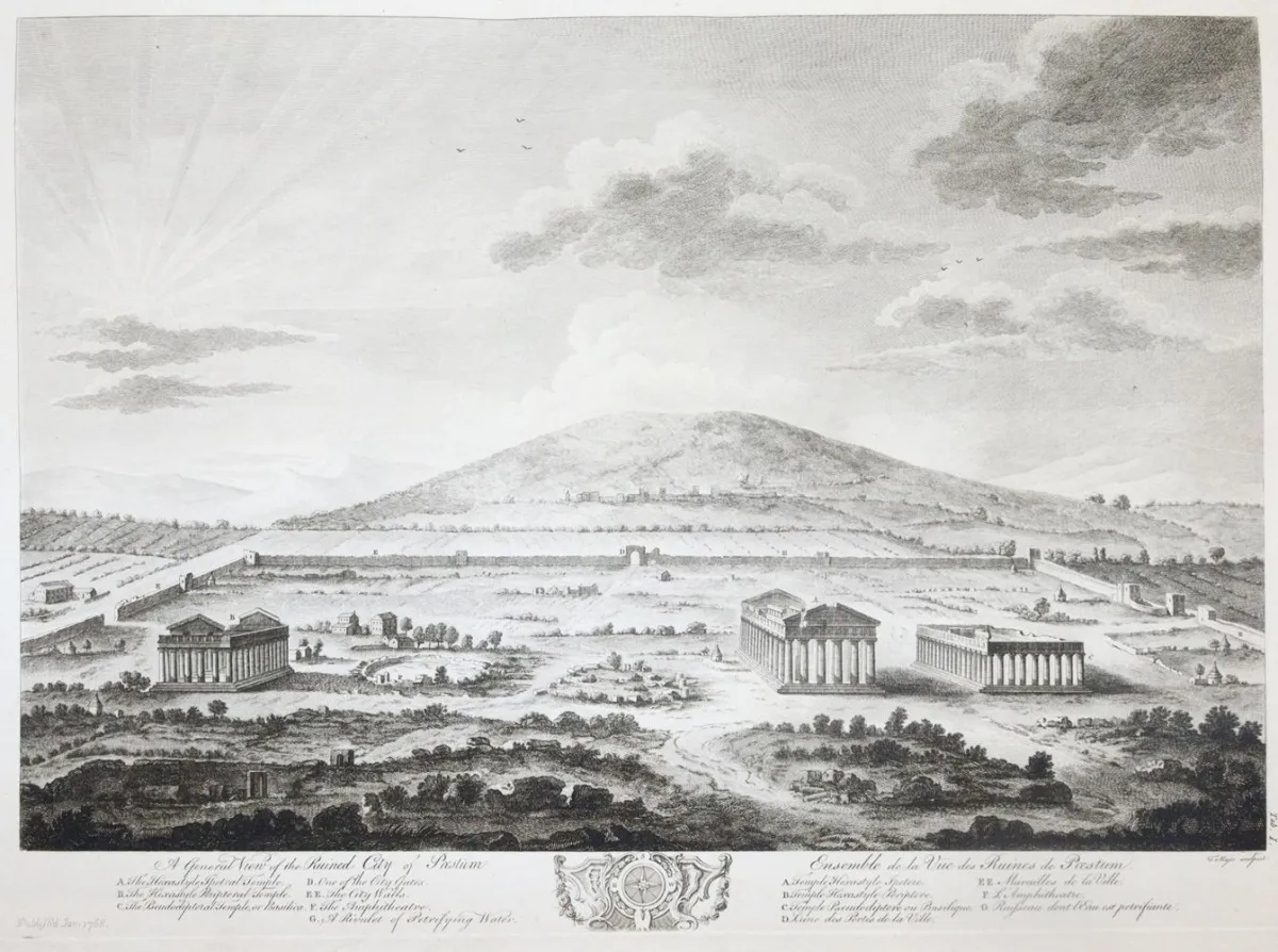 Major,T. – Les Ruines de Paestum ou de Posidonie, dans la Grande Greece