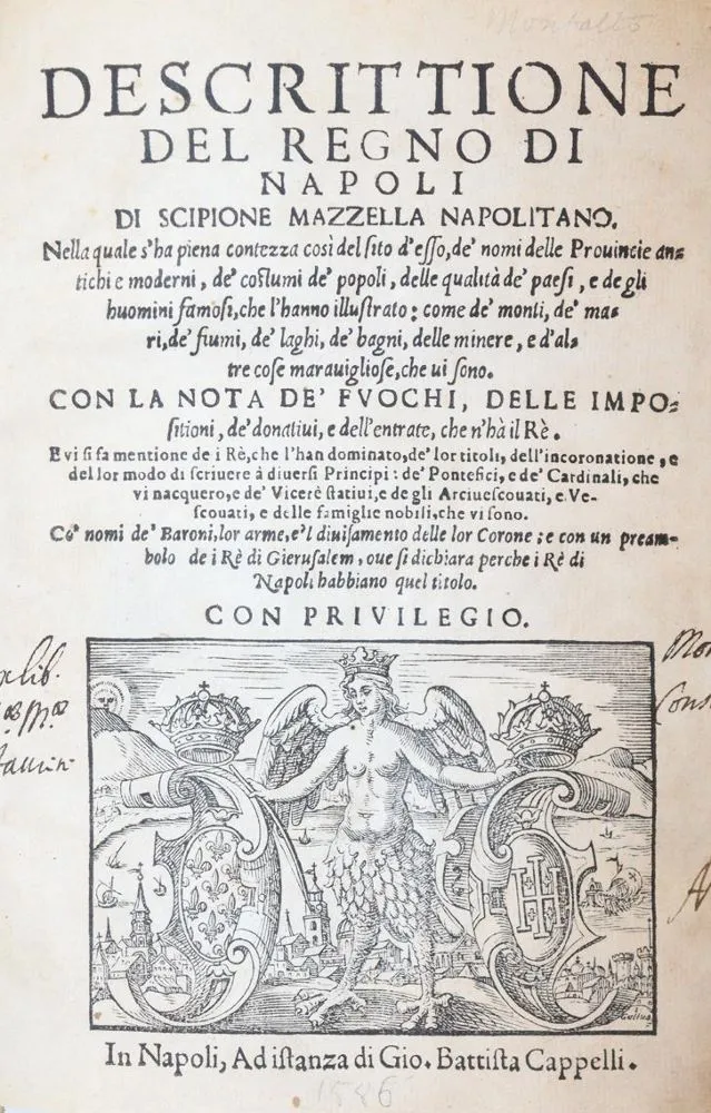 Mazzella,S. – Descrittione del Regno di Napoli