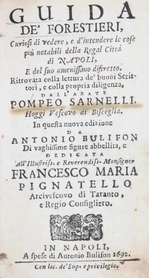 Sarnelli,P. – Guida de' forestieri, curiosi di vedere, e d'intendere le cose piu notabili della Regal Citta di Napoli e del 