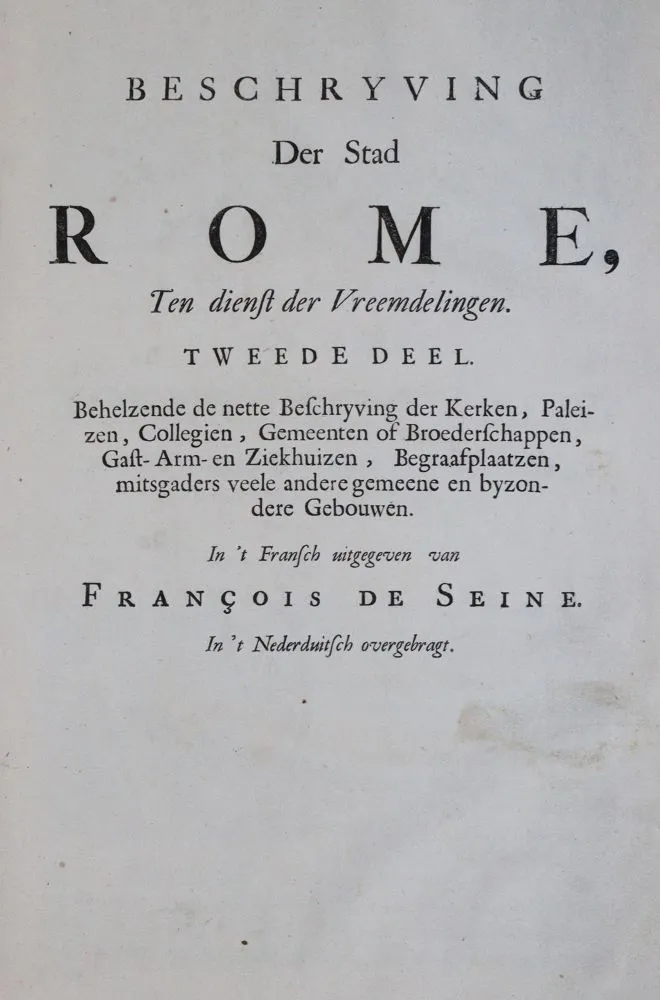 (Deseine,F.-J. – Beschryving Van Oud En Niew Rome