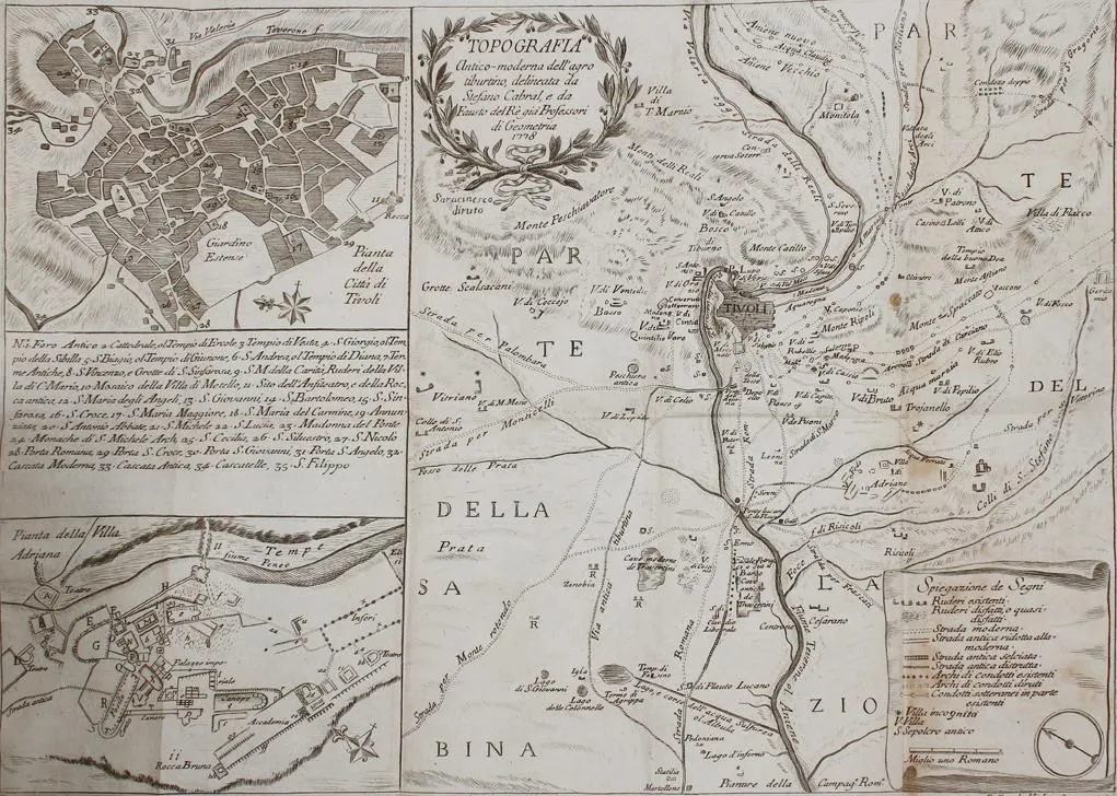 Cabral,S. – Delle Ville e de' piu' Notabili Monumenti Antichi della Citta', e del Territorio di Tivoli..
