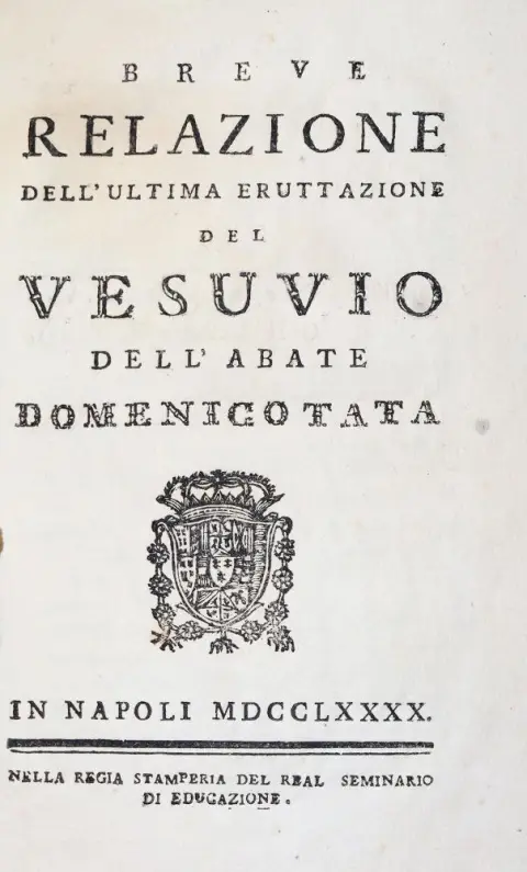 Tata,D. – Breve relazione dell'ultima eruttazione del Vesuvio