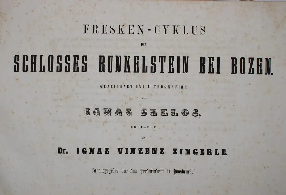 Цингерле, И.В. Цикл фресок замка Рункельштайн близ Больцано