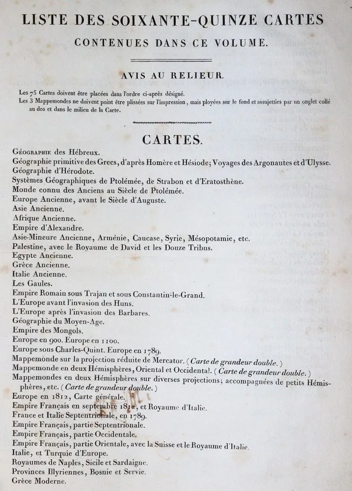 Fragment – francuski atlas świata