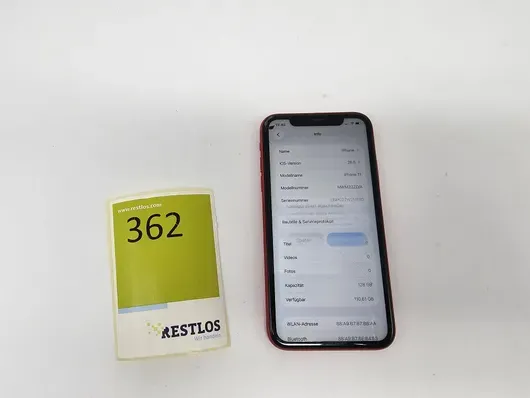 iPhone 11 128GB rood