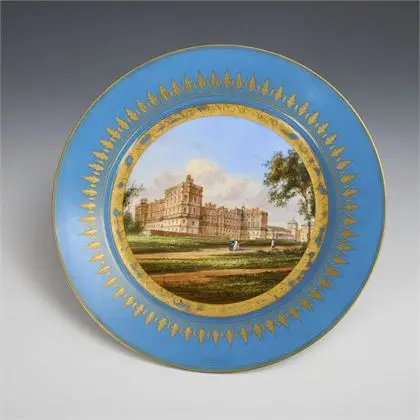 Assiette à vue Château de Saint-Germain-en-Laye. Sèvres