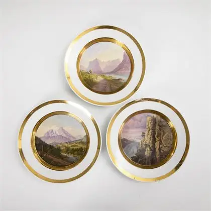 3 assiettes. KPM Berlin