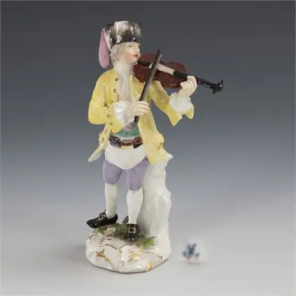 Barokowy skrzypek. Meissen