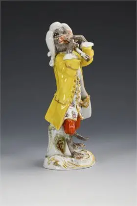 Affe als Klarinettist. Meissen