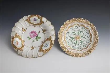 2 talerze paradne. Meissen