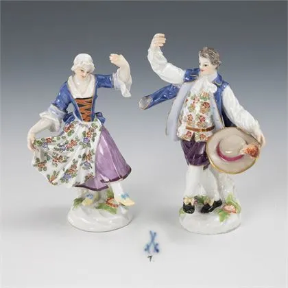 Danseres en danser. Meissen
