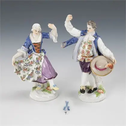 Tancerka i tancerz. Meissen