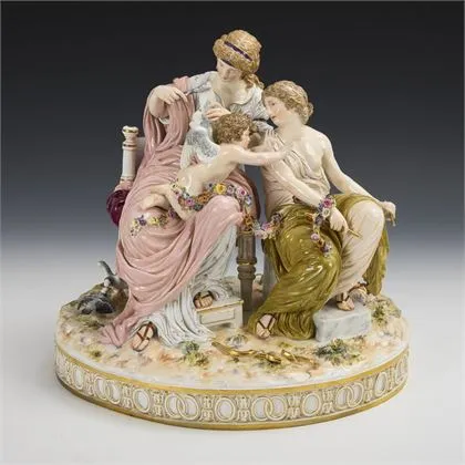 "Amor v nesnázích". Meissen
