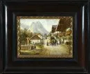 Winkler, K., artysta XX w. – Olej/karton, 12 x 16 cm, "Garmisch - Frühlingstraße", sygn. prawy dolny róg, miejsce "München"