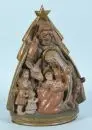 Bohn, Kurt, 1909 Suhl - 1991 Ulm – Groupe en céramique, polychrome, H= 40 cm, "Sainte Famille avec anges, bœuf et âne", monogramme au dos, réf. : Saur, Artprice