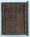 Sculpture africaine en relief - porte d'un grenier à grain