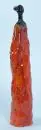Femme en robe rouge – figurine en céramique, émail noir et rouge, H= 40 cm, 20e s.