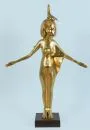Protective goddess Selket "Ars Mundi" – art cast, gilded, on wooden base, H= 93 cm, W= 63 cm, replica