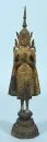 Standing Buddha – bronze, black lacquered and gilded, on stepped base, H= 35.5 cm, Thailand, probably 19th c.